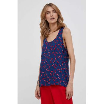 United Colors of Benetton bluza culoarea albastru marin