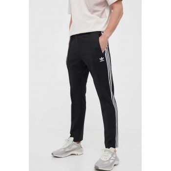 adidas Originals pantaloni de trening BECKENBAUER culoarea negru, cu imprimeu
