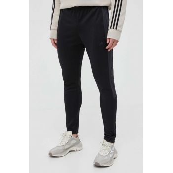 adidas pantaloni de trening culoarea negru, uni IM2899 ieftini