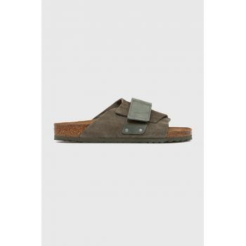 Birkenstock papuci din piele BIRKENSTOCK X PAPILLIO Arizona culoarea verde, 1023831