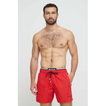 BOSS pantaloni scurti de baie culoarea rosu