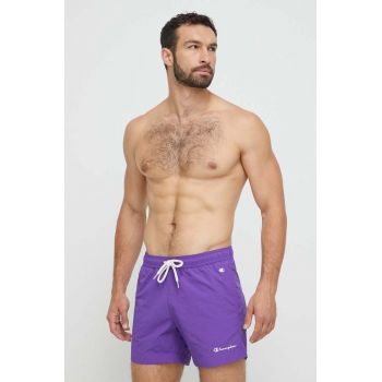 Champion pantaloni scurti de baie culoarea violet ieftin