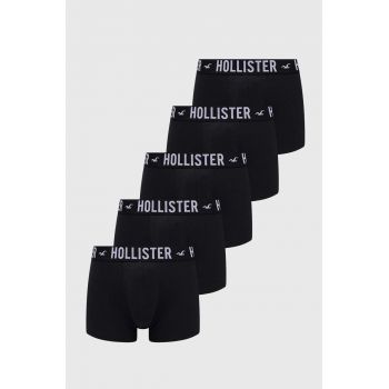 Hollister Co. boxeri 5-pack barbati, culoarea negru