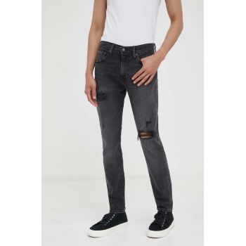 Levi's jeansi 512 SLIM TAPER barbati, culoarea gri