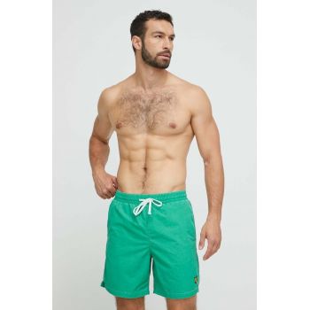 Lyle & Scott pantaloni scurti de baie culoarea verde ieftin