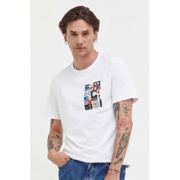 Medicine tricou barbati, culoarea alb, cu imprimeu