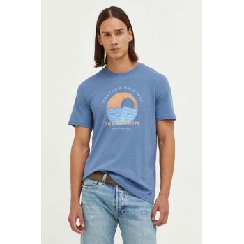 Mustang tricou din bumbac cu imprimeu
