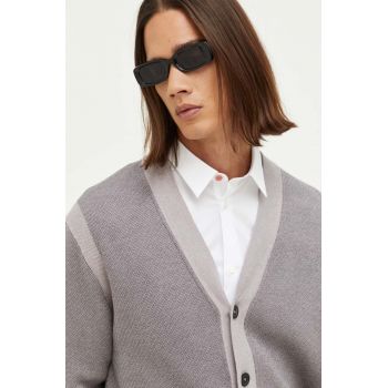 PS Paul Smith cardigan din bumbac culoarea violet