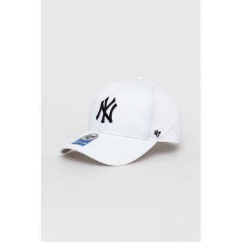 47brand șapcă de baseball pentru copii culoarea alb, cu imprimeu