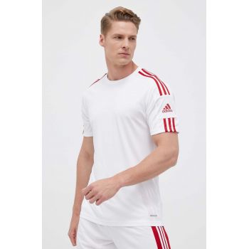 adidas Performance tricou de antrenament Squadra 21 culoarea alb, cu imprimeu GN5725 ieftin