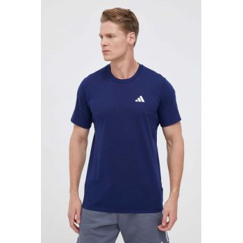 adidas Performance tricou de antrenament Train Essentials Feelready culoarea albastru marin, neted