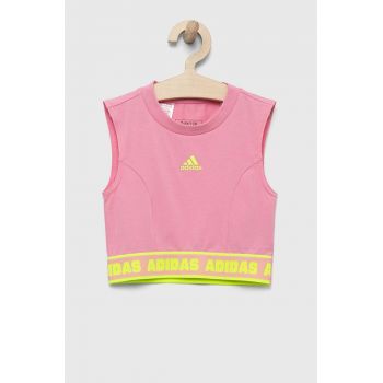 adidas top copii JG D TANK culoarea roz