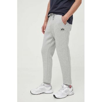 Alpha Industries pantaloni de trening Basic Jogger SL culoarea gri 116370.17-grey ieftini