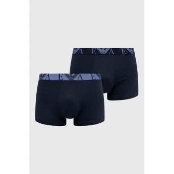 Emporio Armani Underwear boxeri 3-pack barbati, culoarea albastru marin de firma originali