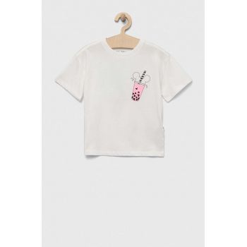 GAP tricou de bumbac pentru copii x Disney culoarea alb