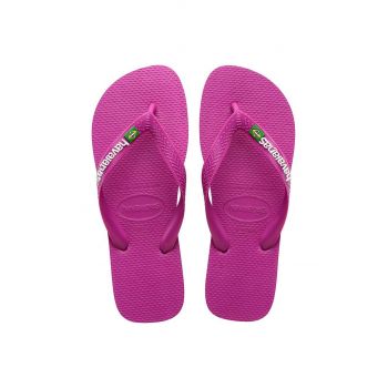 Havaianas slapi copii BRASIL LOGO culoarea roz