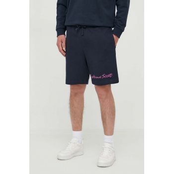 Lyle & Scott pantaloni scurti din bumbac culoarea albastru marin