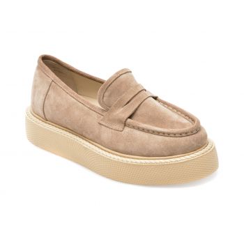 Pantofi GRYXX bej, 810105, din piele intoarsa