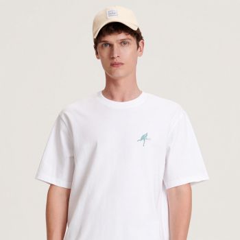 Reserved - Tricou cu croială regular și imprimeu - Alb