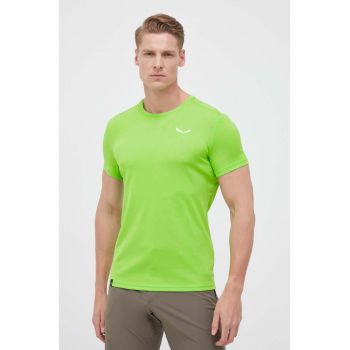 Salewa tricou sport Sporty B 4 Dry culoarea verde, neted