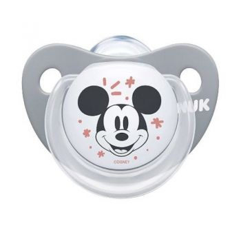 Suzeta Nuk Disney Mickey silicon 0-6 luni M1 griroz ieftina