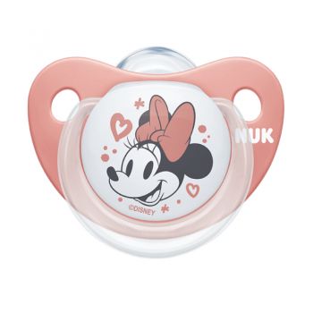 Suzeta Nuk Disney Mickey silicon 6-18 luni M2 roz