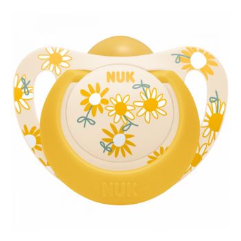 Suzeta Nuk Star latex 6-18 luni galben