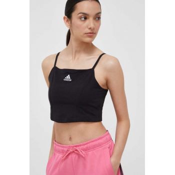 adidas top femei, culoarea negru