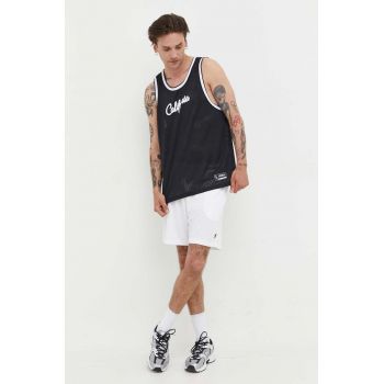 Hollister Co. tricou barbati, culoarea negru