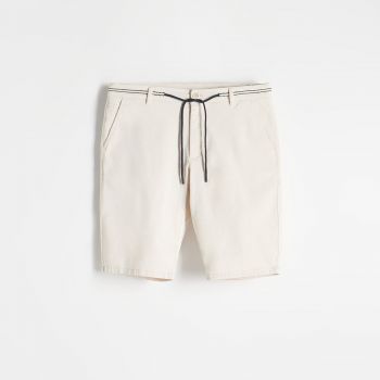 Reserved - Pantaloni scurți chino slim - Bej