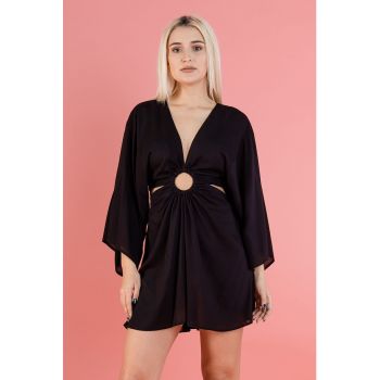 Rochie din bumbac cu decupaje Shelby