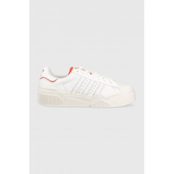 adidas Originals sneakers din piele Superstar Bonega 2B culoarea alb