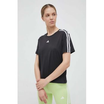 adidas Performance tricou de antrenament Training Essentials culoarea negru