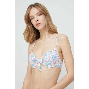 Answear Lab sutien de baie culoarea turcoaz, cupa rigidizata de firma original