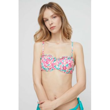 Answear Lab sutien de baie culoarea turcoaz, cupa rigidizata de firma original