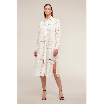 Rochie-camasa cu model cu perforatii