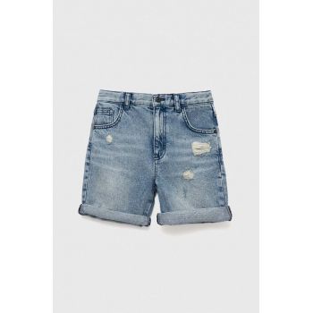 Sisley pantaloni scurti din denim pentru copii talie reglabila