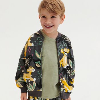 Reserved - Bluză sport The Lion King, oversized - Gri