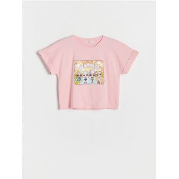 Reserved - Tricou L.O.L. Surprise din bumbac - roz ieftin