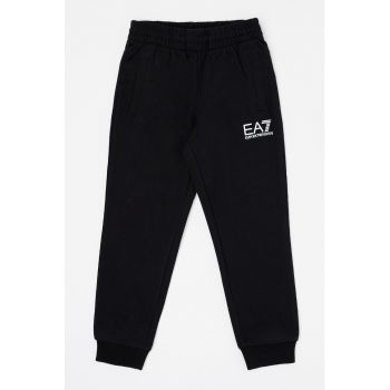 Pantaloni sport de bumbac cu imprimeu logo