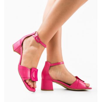 Sandale cu toc Pokazaha Fuchsia