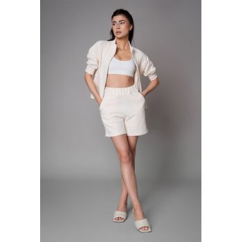 Set de bluza sport de bumbac si pantaloni scurti