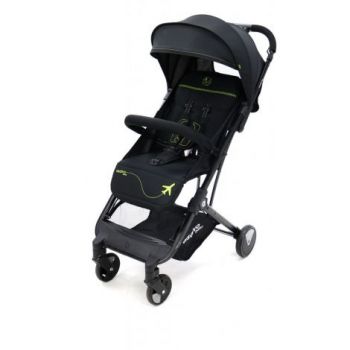 Carucior asalvo sport, modul troller-transport pe avion negru-verde la reducere