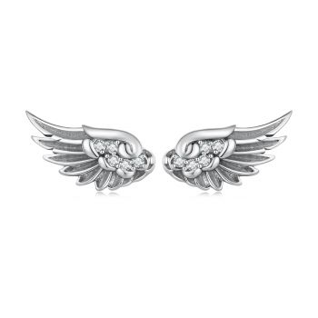 Cercei din argint Angel's Shiny Wings