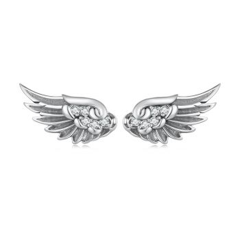Cercei din argint Angel's Shiny Wings
