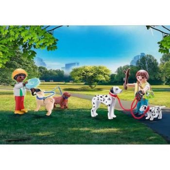 Playmobil - Set Portabil Copii Cu Catelusi la reducere