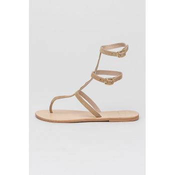 Sandale gladiator de piele intoarsa Triomphe