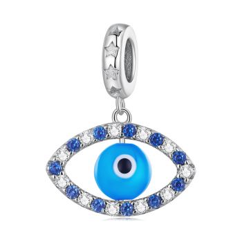 Talisman din argint Blue Eye ieftin