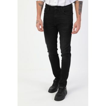 Blugi skinny cu talie medie