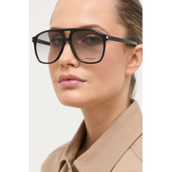 Saint Laurent ochelari de soare femei, culoarea negru